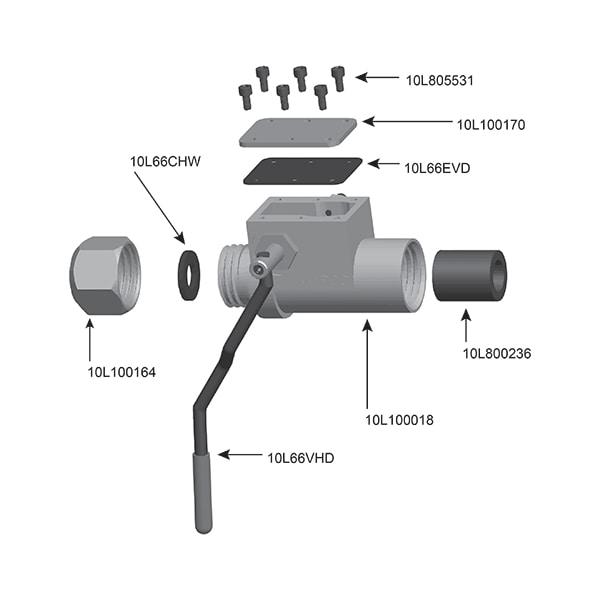 Valve Body For Blastmaster® 153 Remote Control Valve